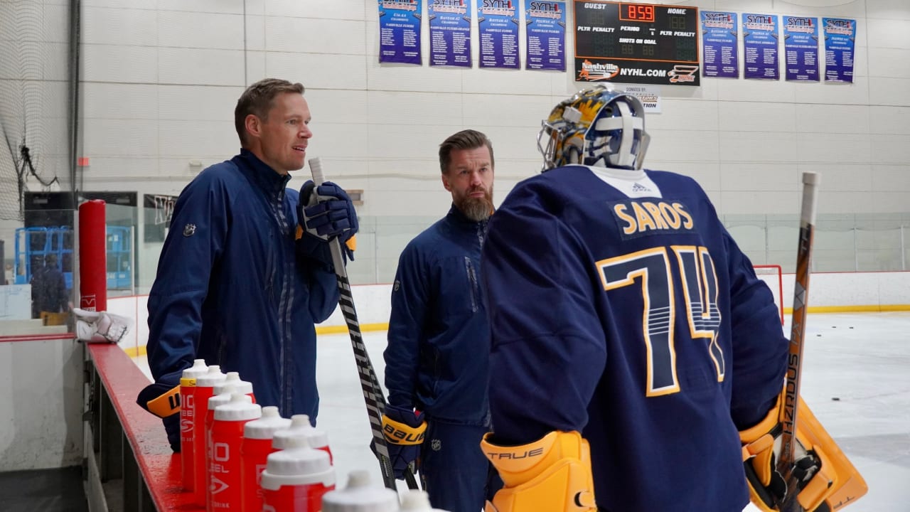 Vesey, Haula, Clutterbuck visit Mets during hockey jersey night