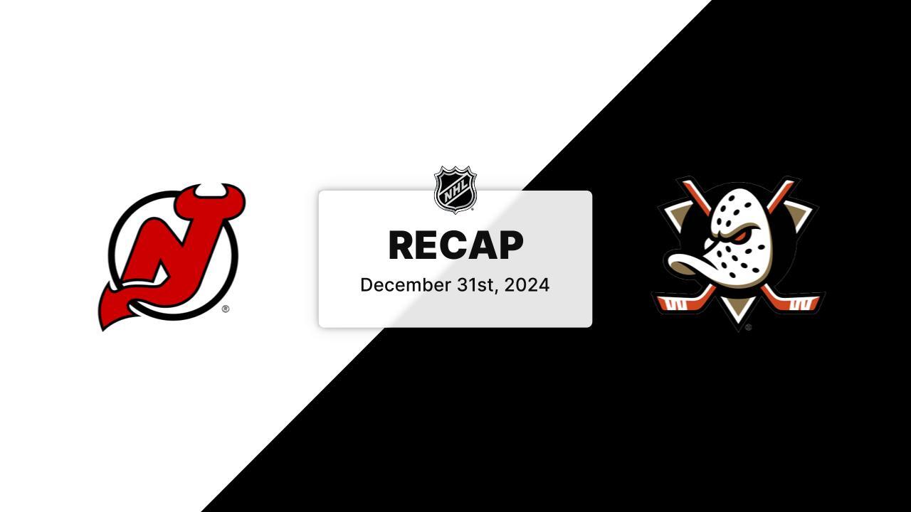 Ducks 3, Devils 2 | HIGHLIGHTS | New Jersey Devils