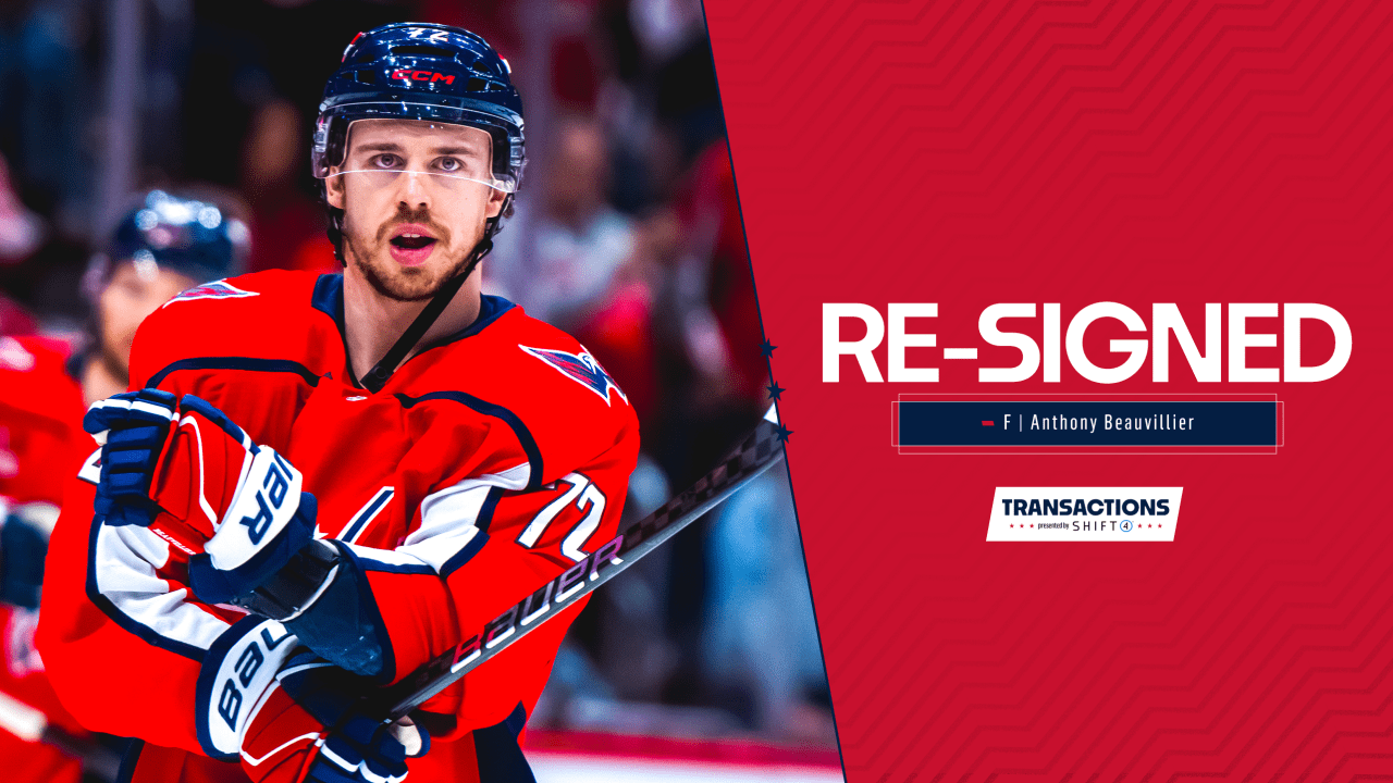 Capitals Re-Sign Anthony Beauvillier | Washington Capitals