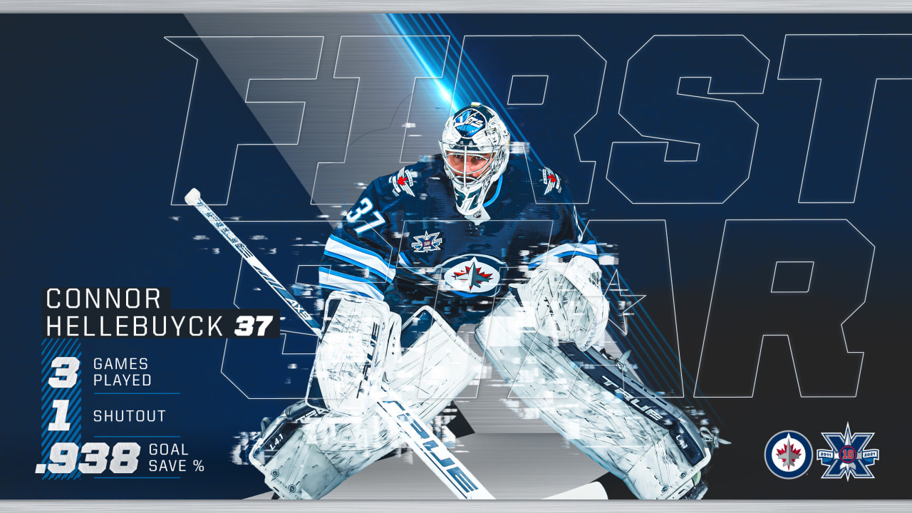 Winnipeg Jets preseason vs. Calgary Flames tonight, Connor Hellebuyck  starts in goal 