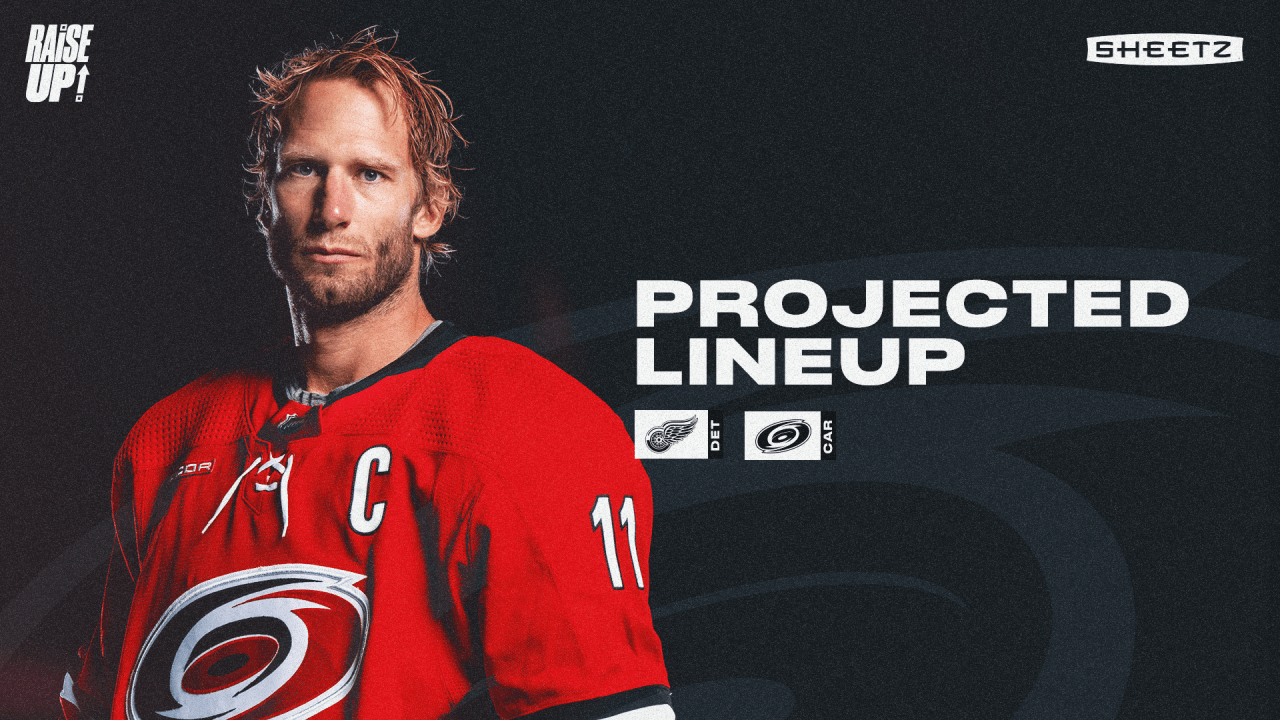 Projected Lineup: March 14 vs. Detroit | Carolina Hurricanes