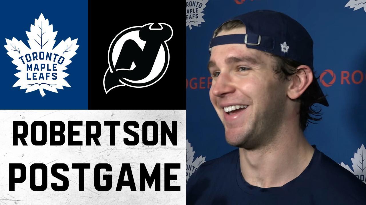 Nicholas Robertson | Post Game  | Toronto Maple Leafs