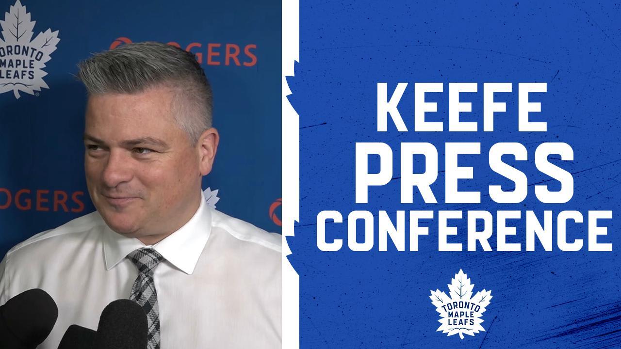 Sheldon Keefe Pre Game Toronto Maple Leafs