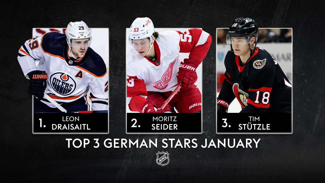 German NHL Stars of January 2023/24 Season: Draisaitl, Seider, Stützle – Sky Sport Announces Winners