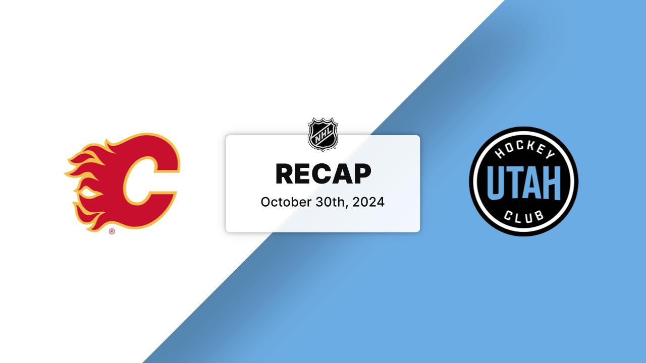CGY at UTA | Recap | Utah Hockey Club