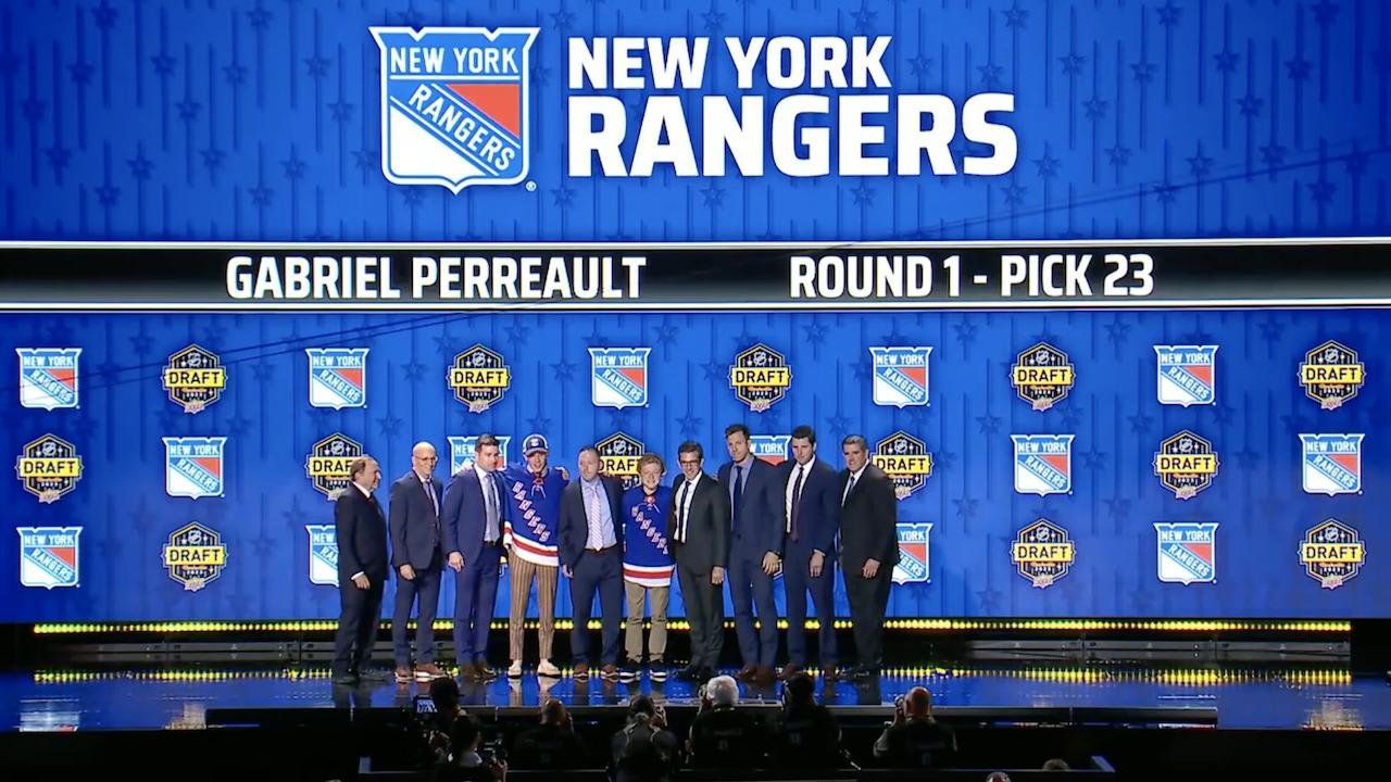 Perreault drafted by the Rangers