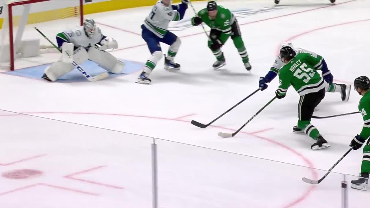 VAN@DAL: Harley Scores Goal Against Thatcher Demko | NHL.com