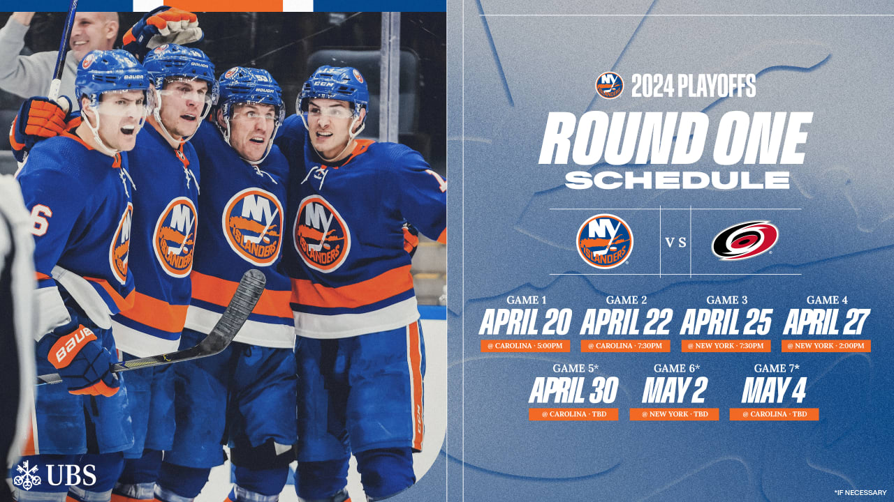 Islanders Hurricanes First Round Schedule Announced | New York Islanders