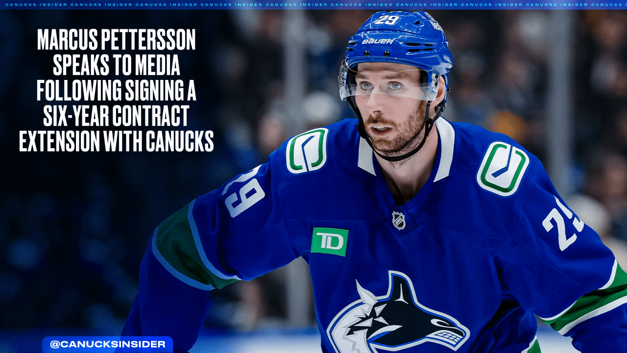 Marcus Pettersson Speaks to Media Following Signing a Six-Year Contract Extension with Canucks | Vancouver Canucks