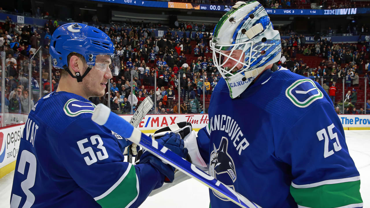 Behind new mask, Markstrom ready for busy season in Flames' crease