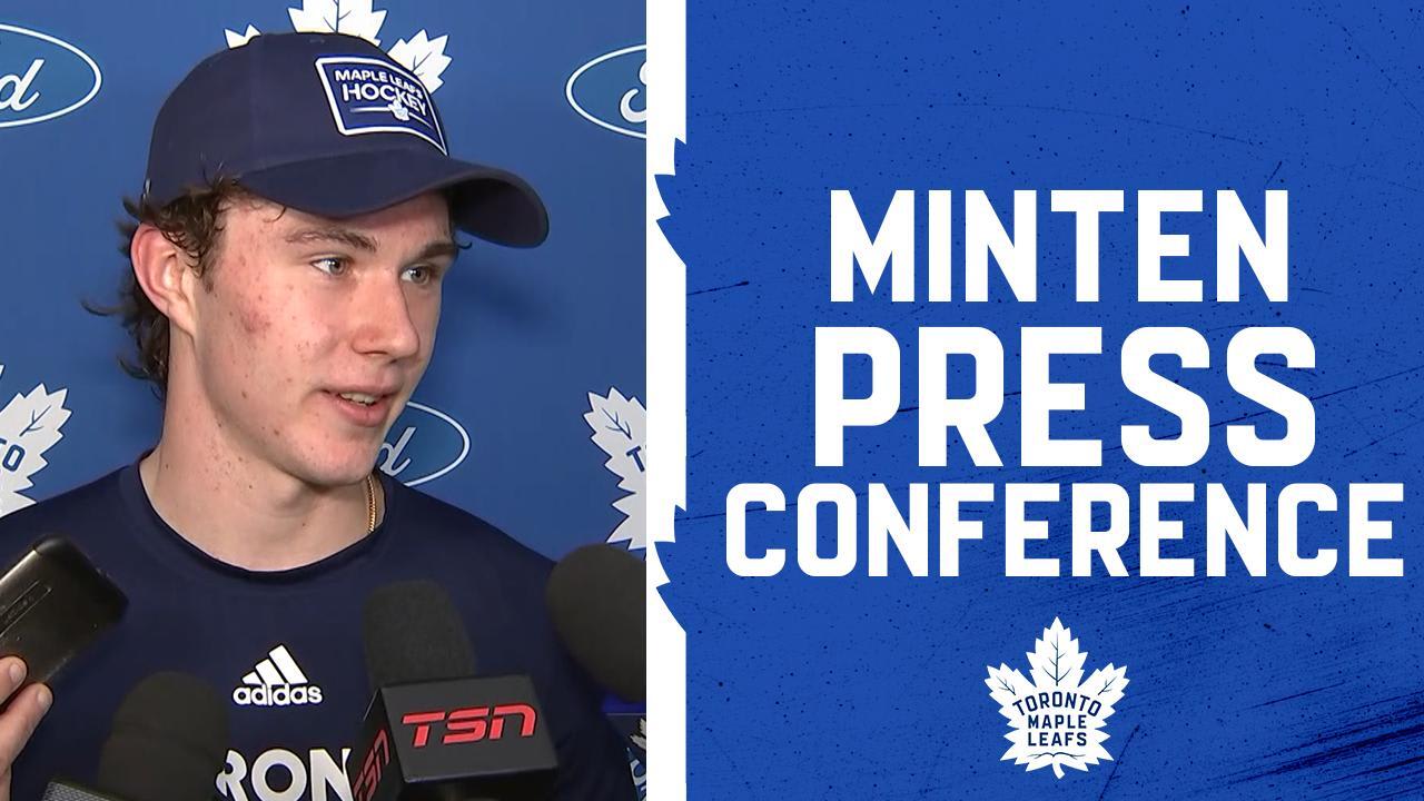 Fraser Minten | Practice | Toronto Maple Leafs