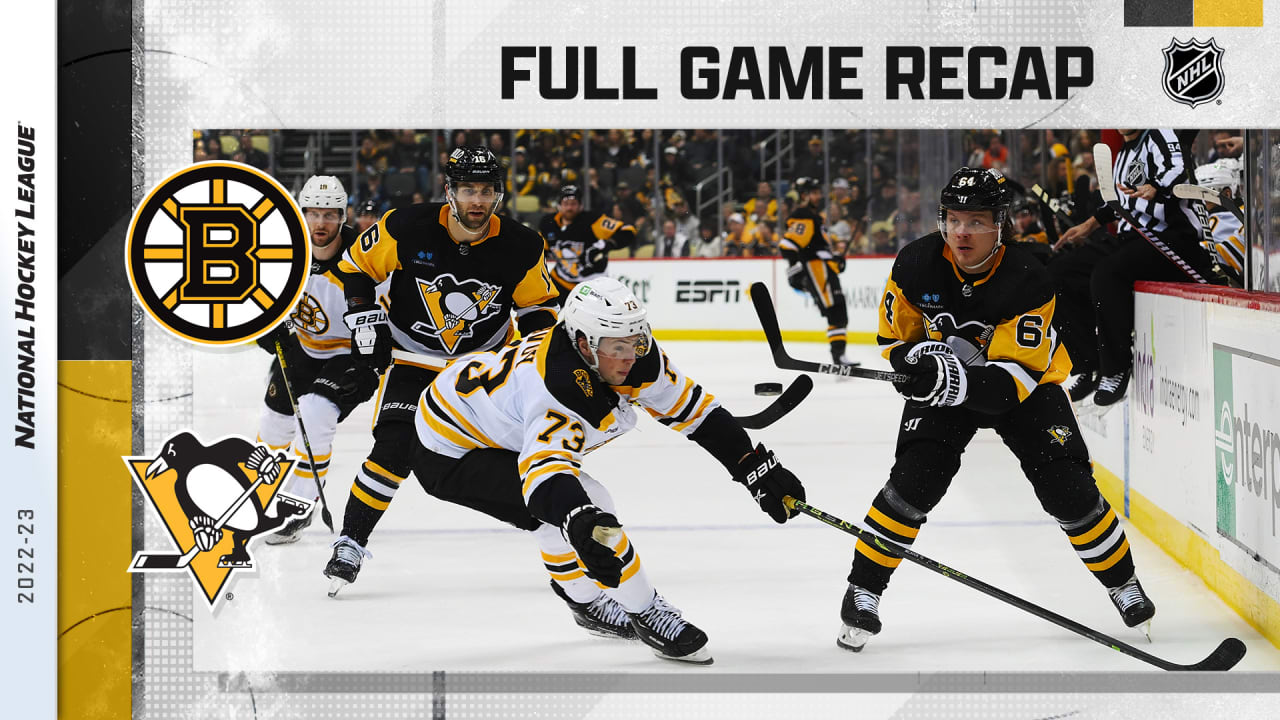 Recap: BOS 4, PIT 3 | Boston Bruins