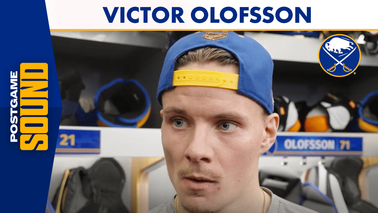 Victor Olofsson Postgame vs. BOS Buffalo Sabres