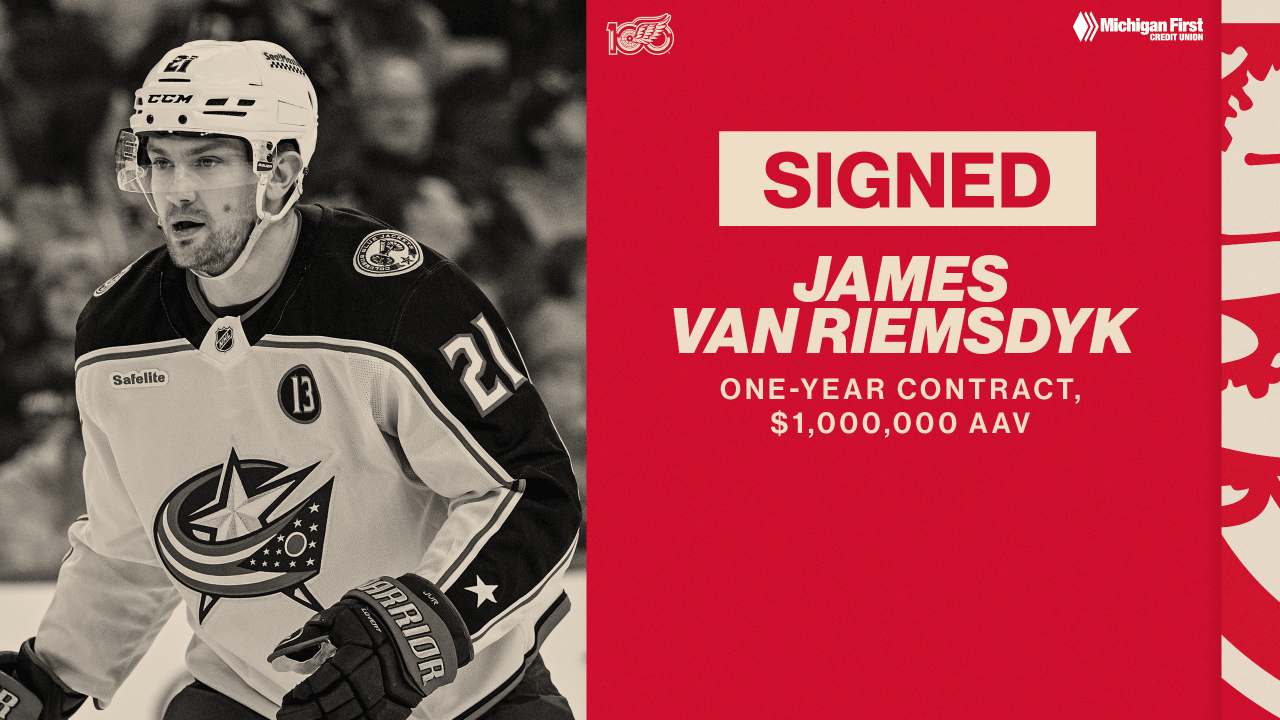 Red Wings sign James Van Riemsdyk to one-year contract  | Detroit Red Wings