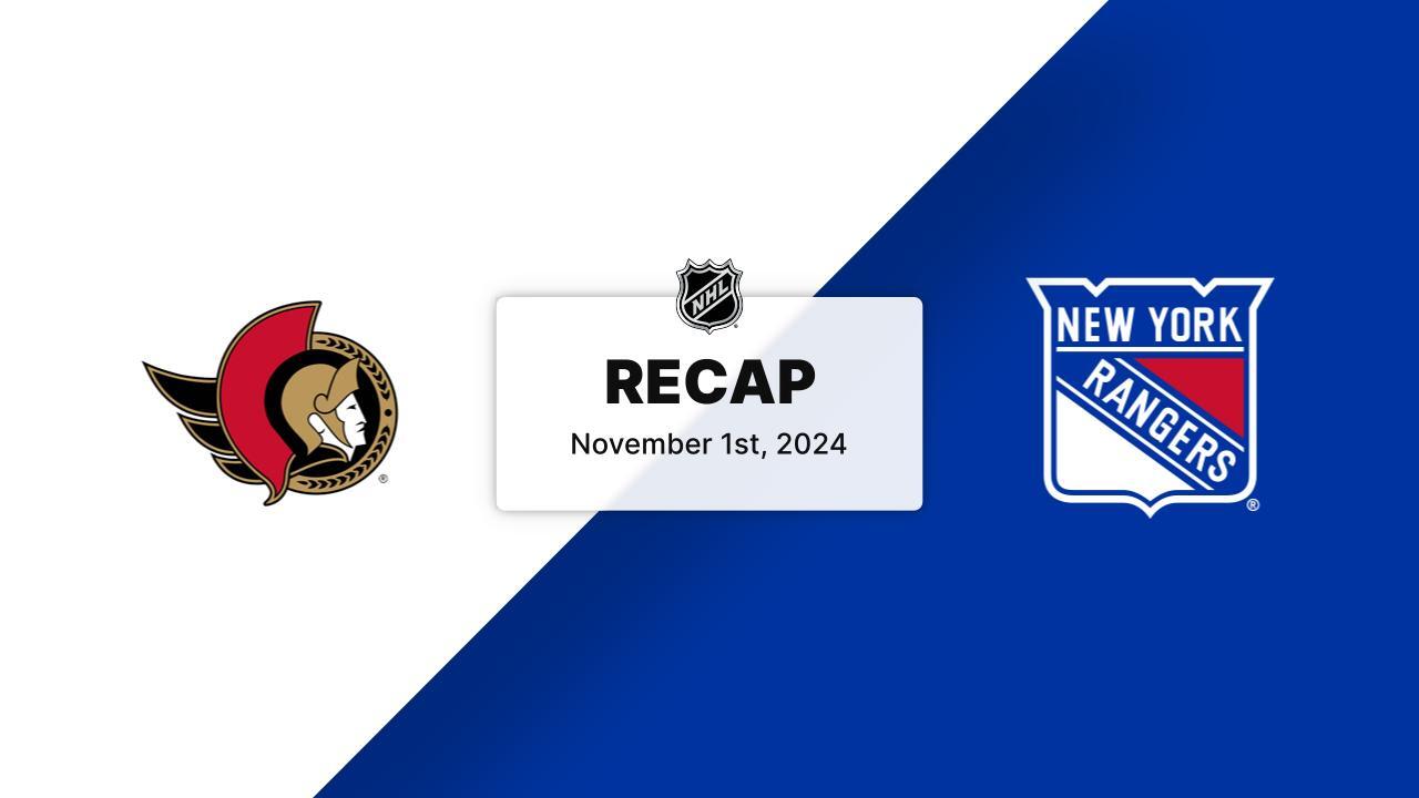 OTT at NYR | Recap | New York Rangers