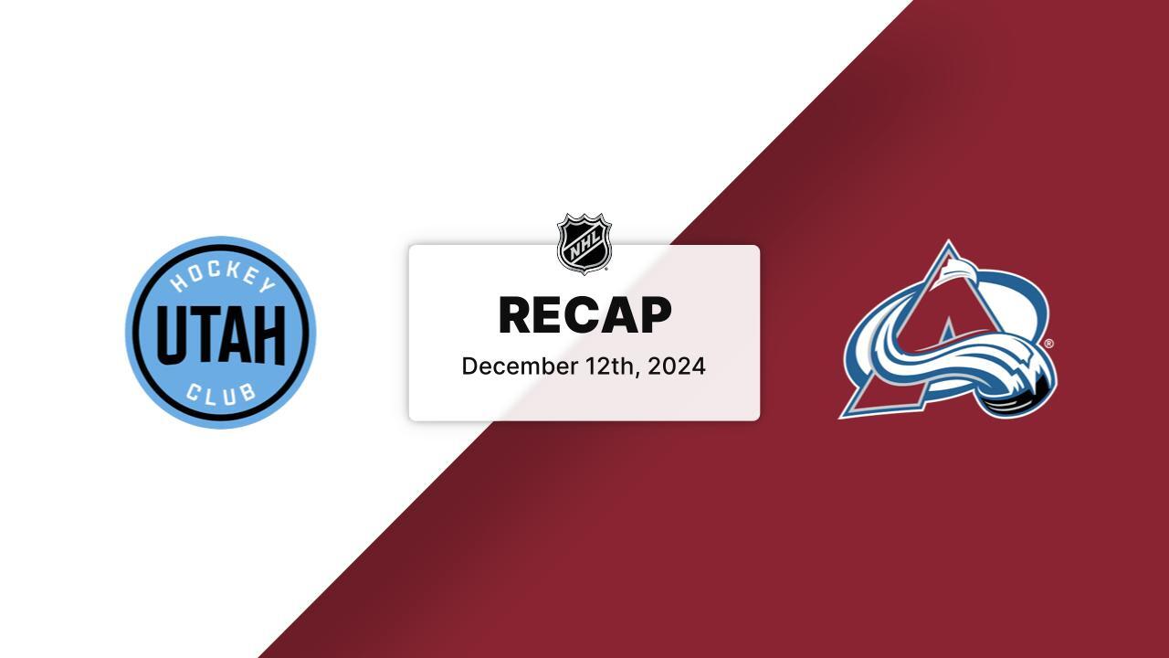 UTA at COL | Recap | Utah Hockey Club