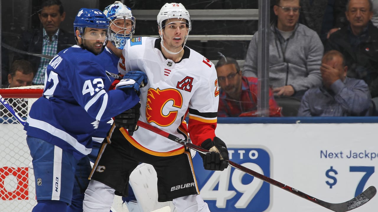Mark Giordano leads the way as Flames down Maple Leafs 4-3 