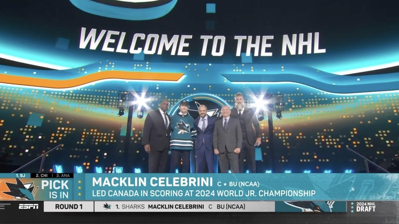 2024 NHL Draft: San Jose Sharks Select Elite Center Macklin Celebrini, Comparable to Sidney Crosby
