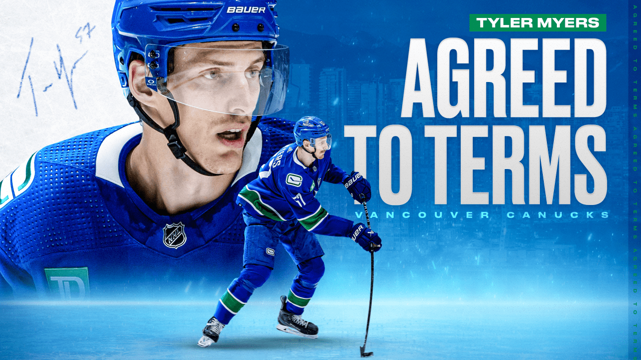 Canucks Agree to Terms with Defenceman Tyler Myers on a Three-Year Contract | Vancouver Canucks