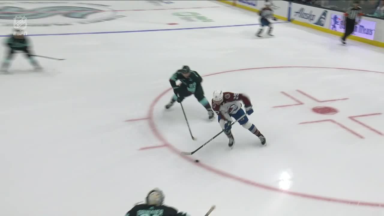 Logan O'Connor with a Shorthanded Goal vs. Seattle Kraken