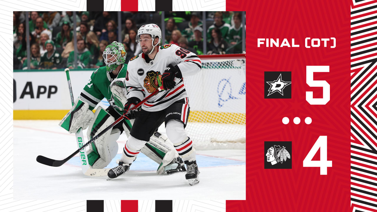 TAKEAWAYS: Blackhawks Come Up Short In Overtime Loss To Stars | Chicago ...