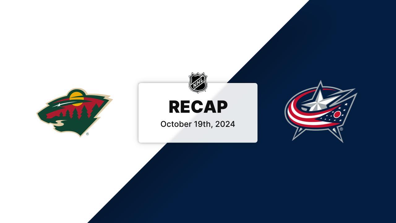 Wild at Blue Jackets 10.19.24 | Minnesota Wild