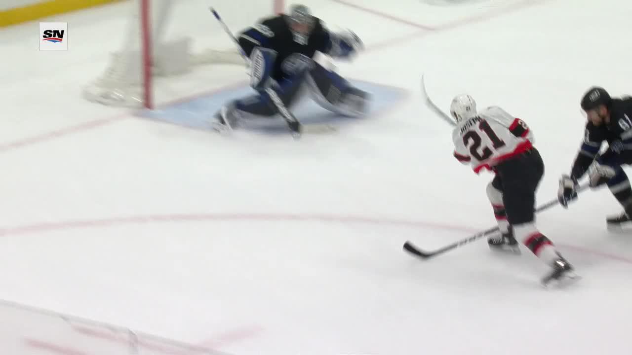 Lush Ott@tbl: Pinto Scores Goal Against Andrei Vasilevskiy Landscape Art Lush Ott@tbl: Pinto Scores Goal Against Andrei Vasilevskiy Landscape Art