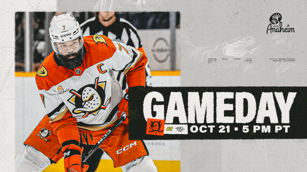 GAMEDAY: Ducks Look to Get Back on Track in Music City | Anaheim Ducks