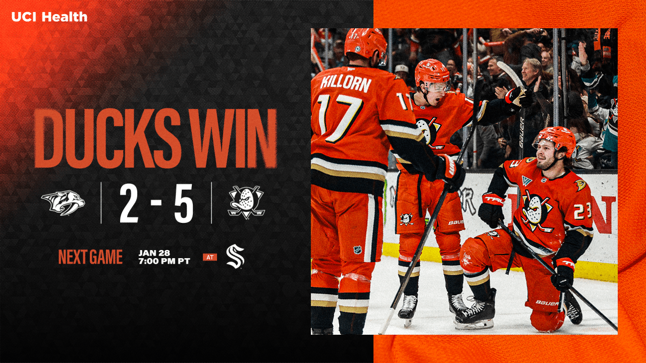 Recap: McTavish Strikes Twice as Ducks Smash Preds 5-2 | Anaheim Ducks