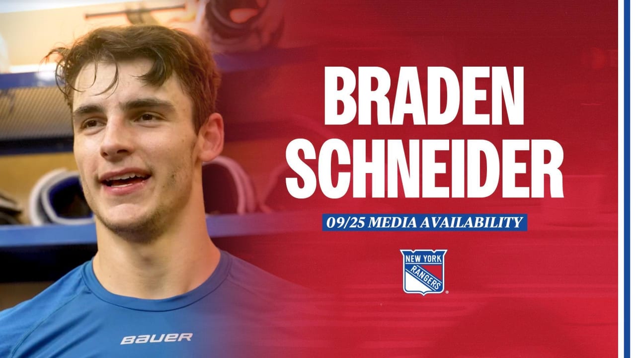 Braden Schneider learning to play a physical role for Rangers
