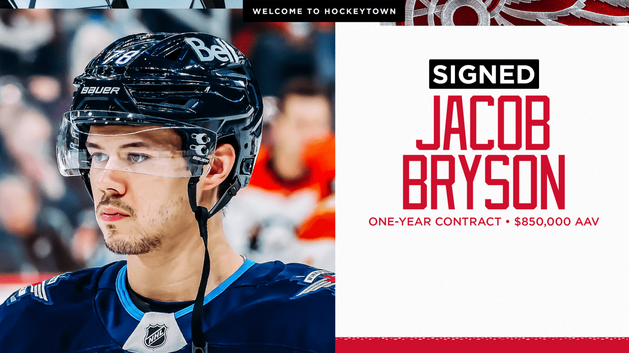Red Wings assinam contrato de um ano com Jacob Bryson | Asas Vermelhas de Detroit