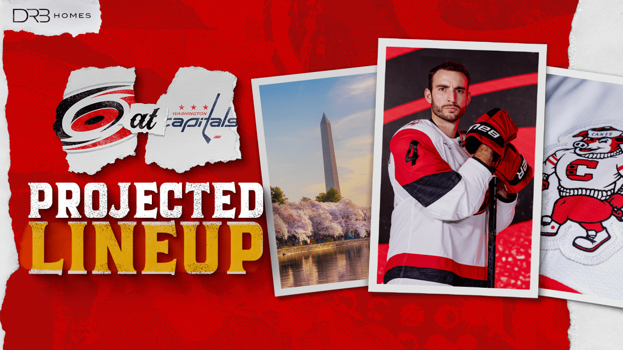 Projected Lineup: January 31 at Washington | Carolina Hurricanes
