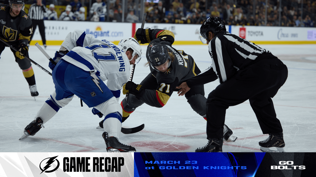 Recap: Golden Knights 4, Lightning 2 | Tampa Bay Lightning