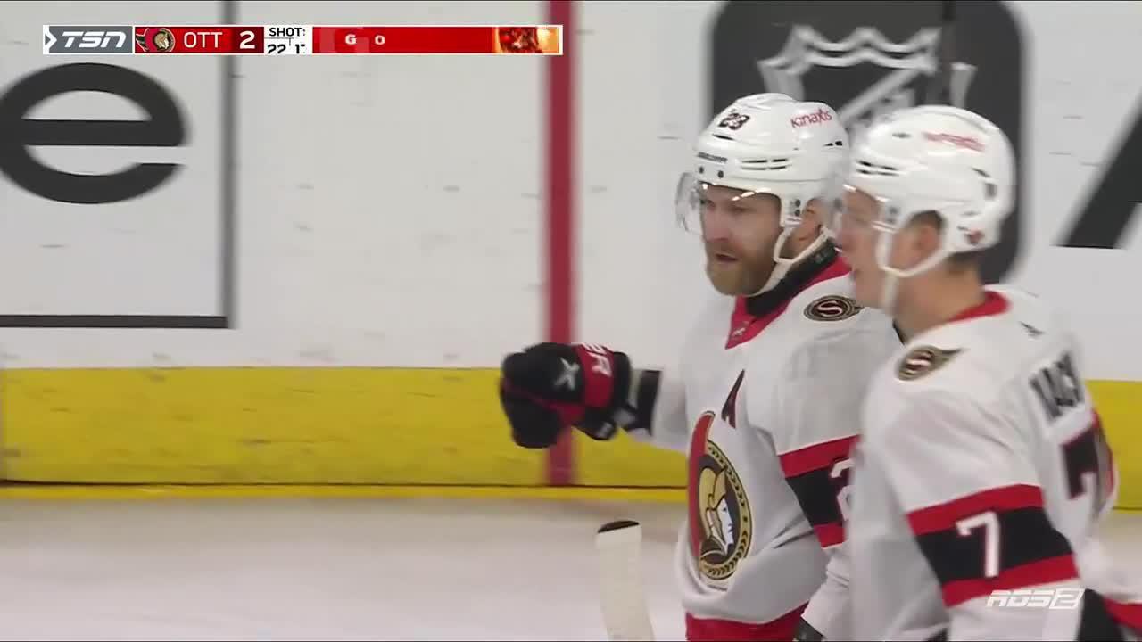 Claude Giroux with a Short Goal vs. Philadelphia Flyers