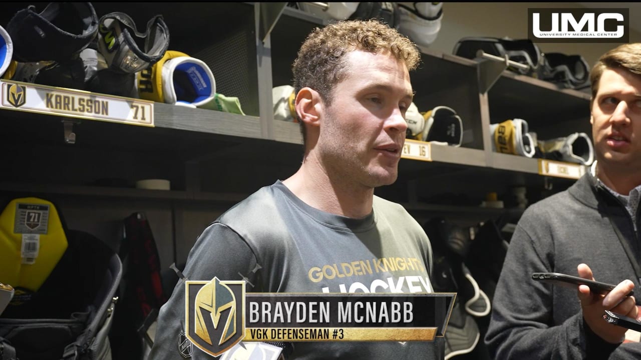 Brayden McNabb Postgame 10/24 Vegas Golden Knights