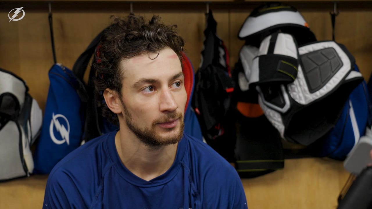 Anthony Cirelli Pregame vs Vegas Golden Knights Tampa Bay Lightning