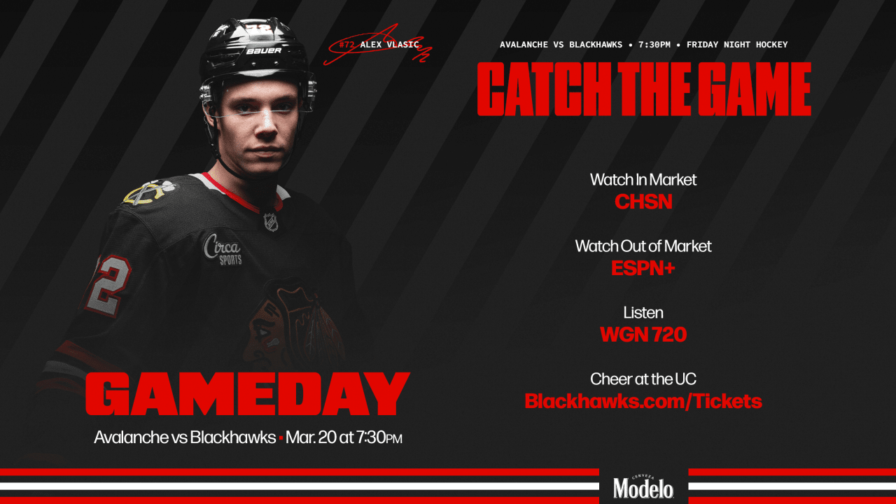 PREVIEW: Blackhawks Host Avalanche to Open Weekend Homestand – NHL.com