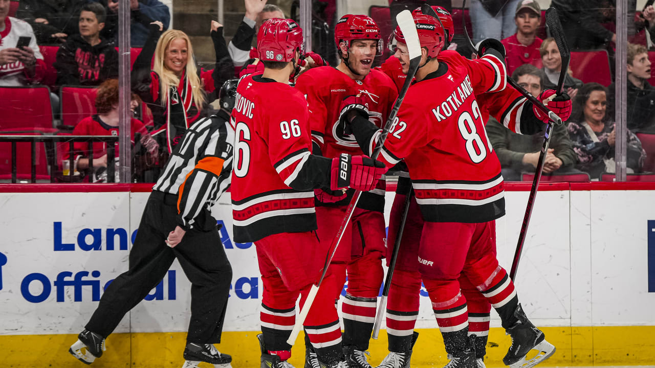 Hurricanes hold off Red Wings for 6th straight win | NHL.com