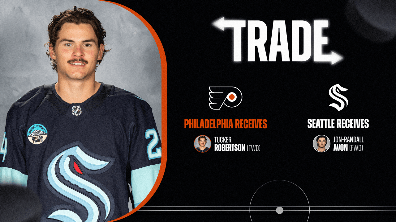 Flyers Acquire Tucker Robertson from Seattle in Exchange for Jon-Randall Avon | Philadelphia Flyers
