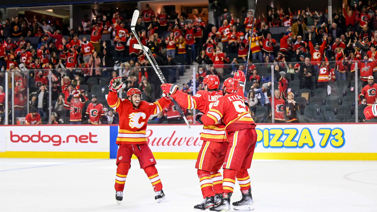 Calgary Flames end run of season-opening losses with 5-3 win over