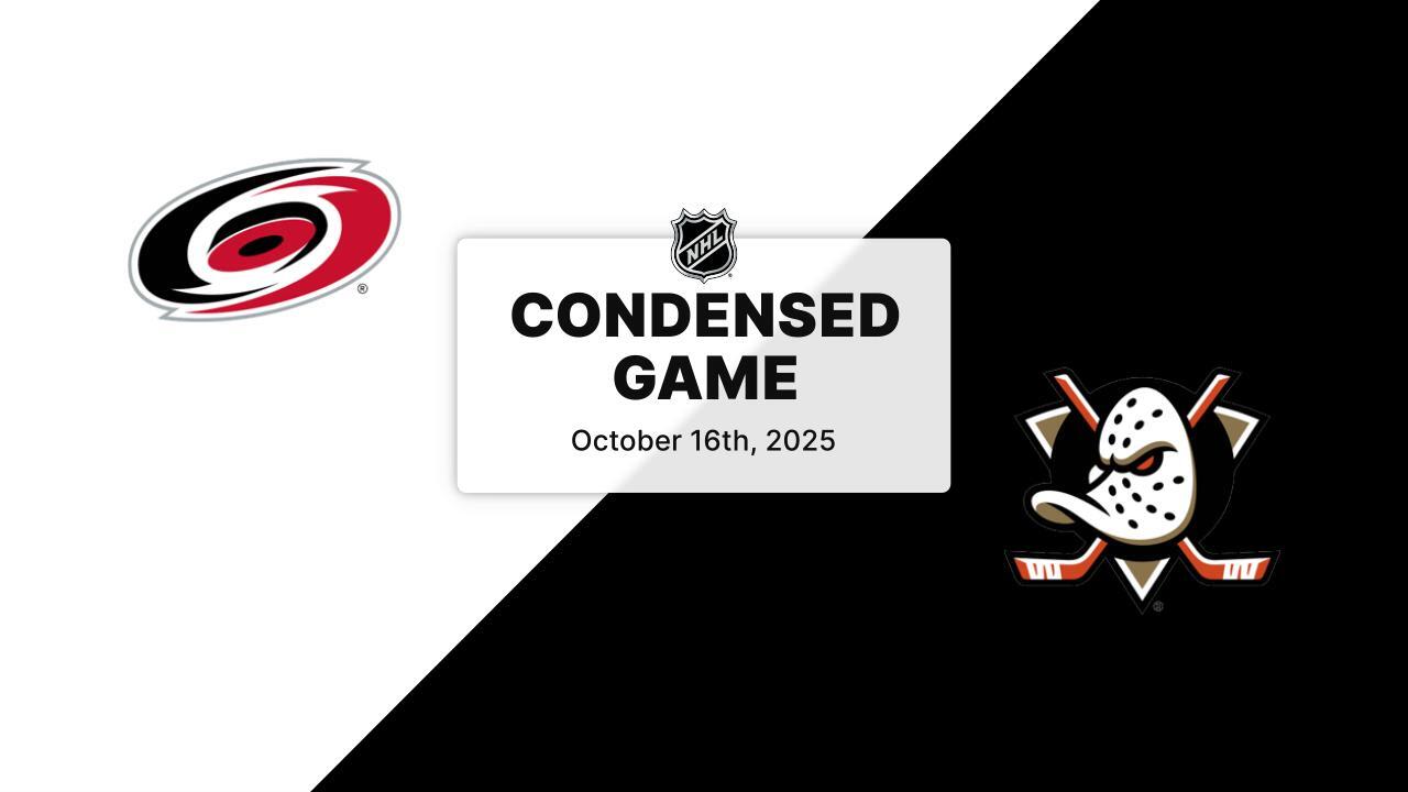 CAR at ANA | Condensed Game | NHL.com