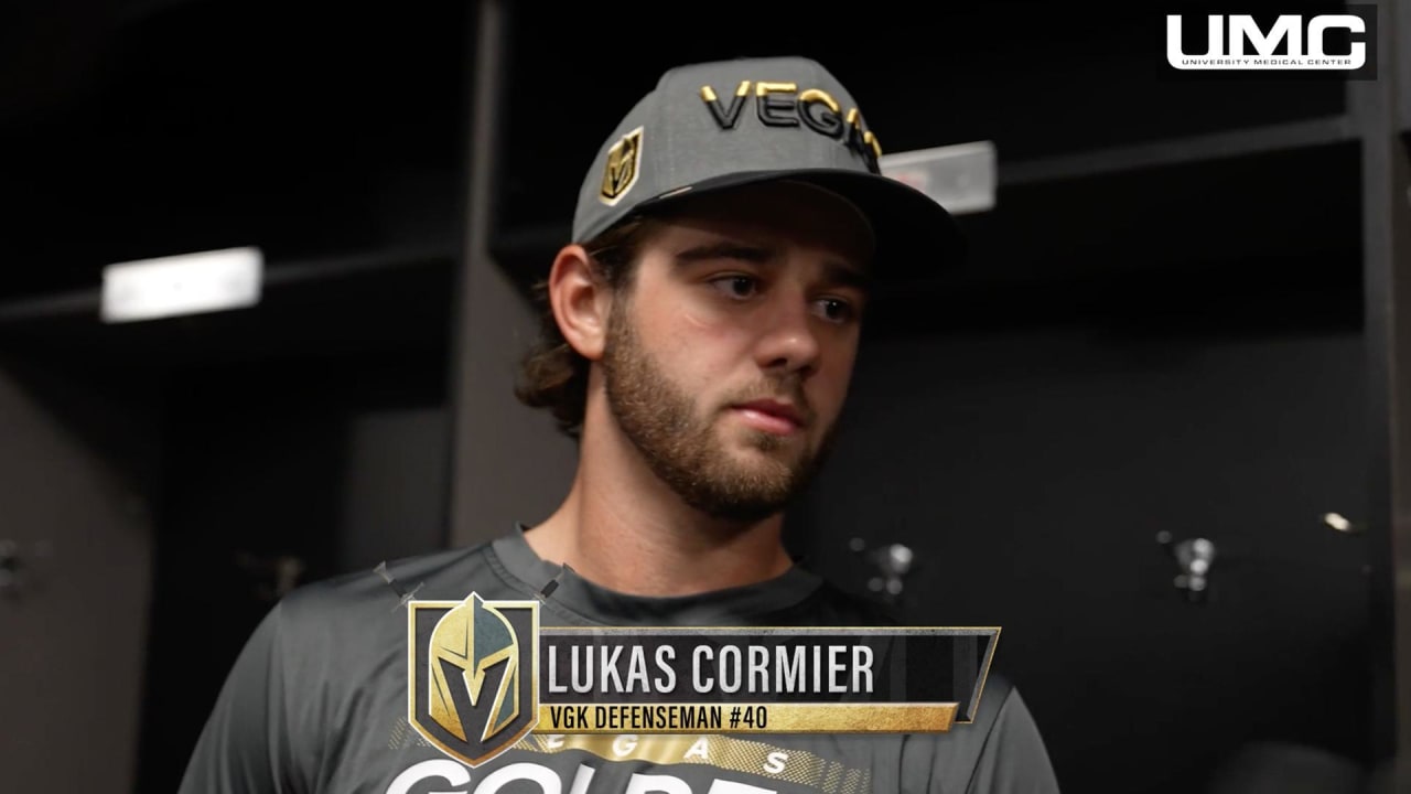 Lukas Cormier Postgame 9/25 Vegas Golden Knights