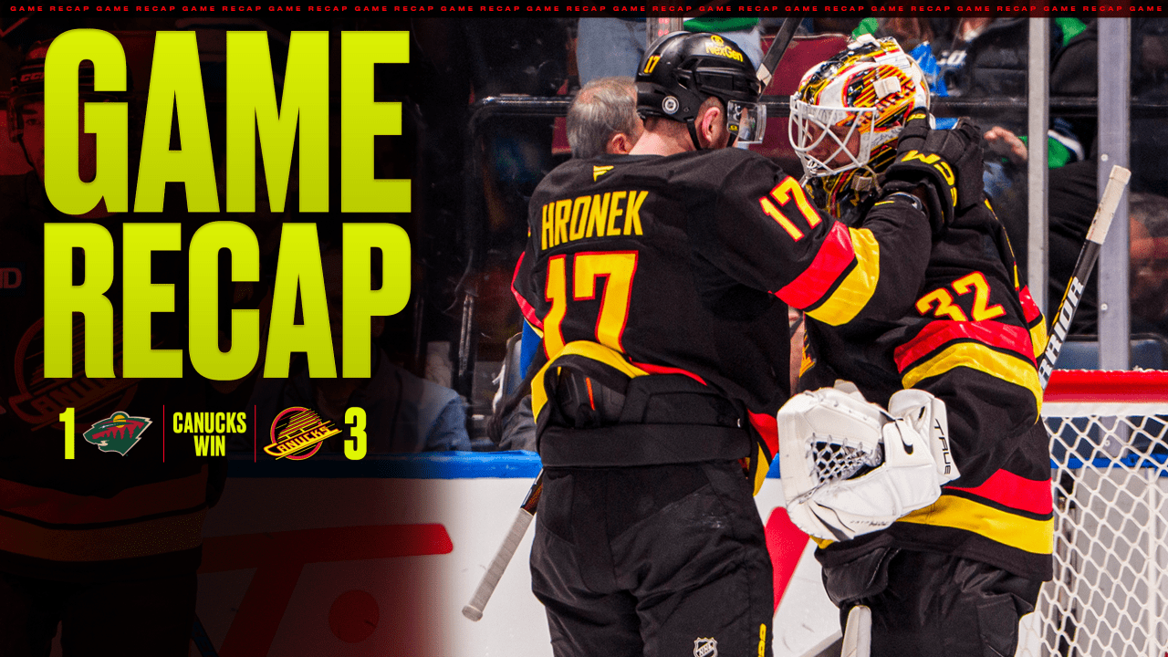 Lankinen Makes 37 Saves, Canucks Best Wild 3-1 | Vancouver Canucks