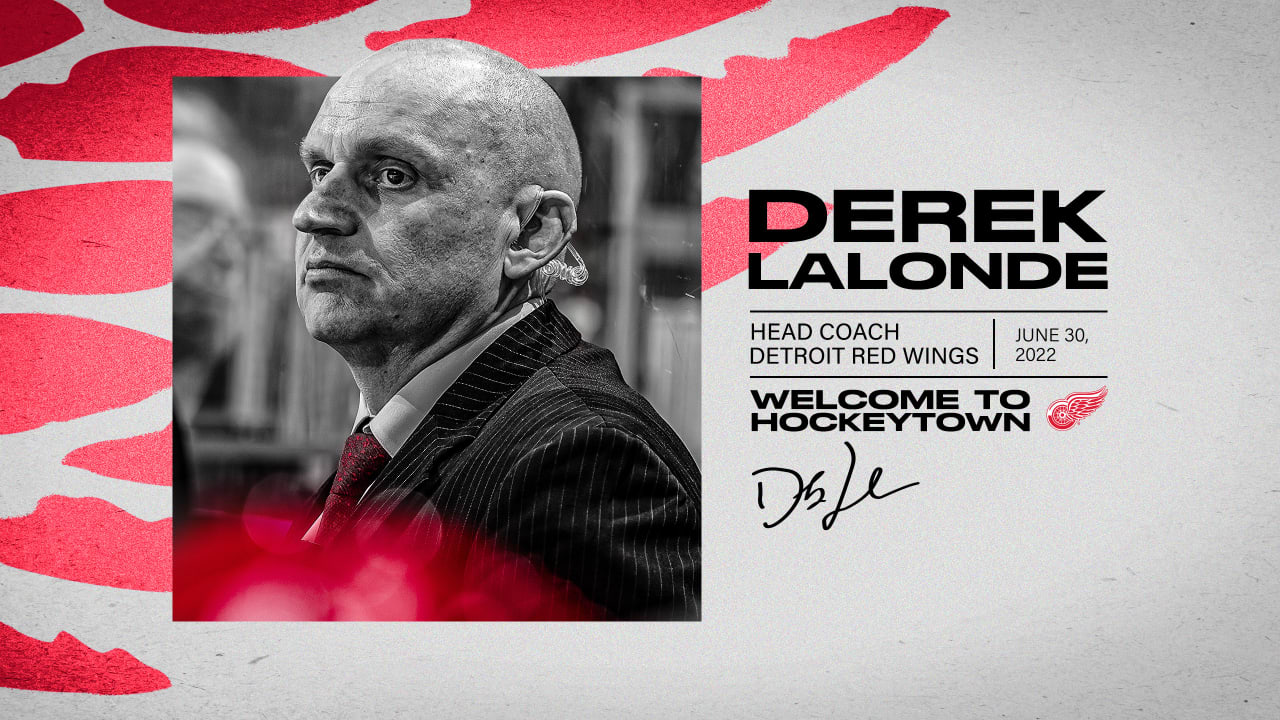 Red Wings Name Derek Lalonde Head Coach | Detroit Red Wings