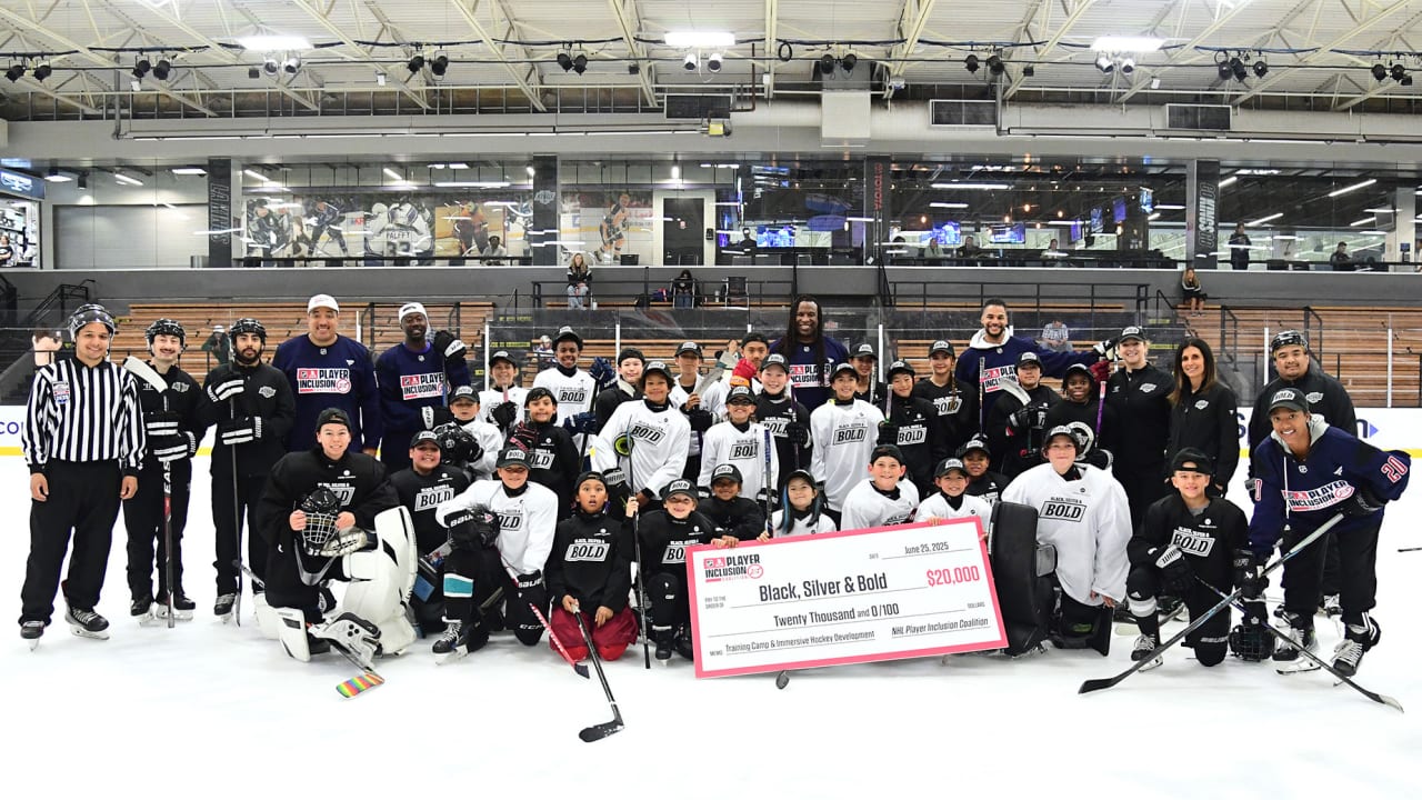 NHL Player Inclusion Coalition presents $20,000 grant to Kings youth development program | NHL.com