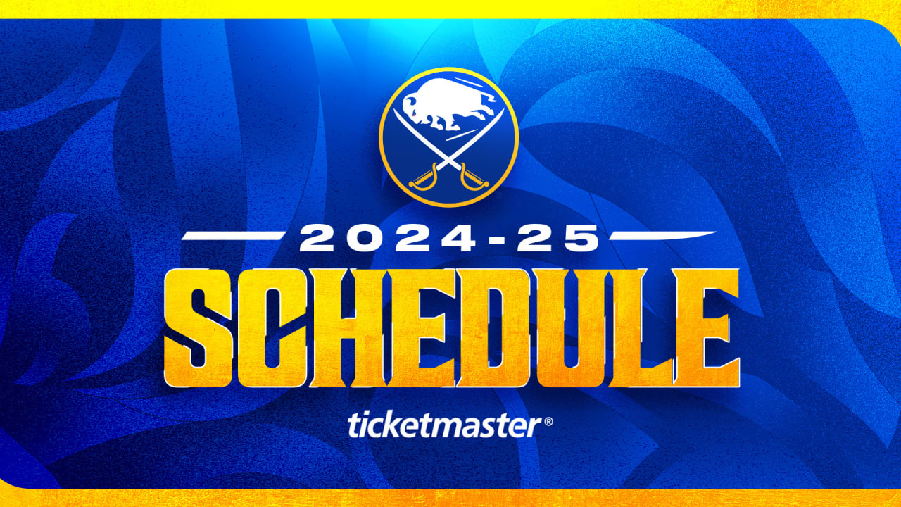 Sabres announce 202425 schedule Buffalo Sabres