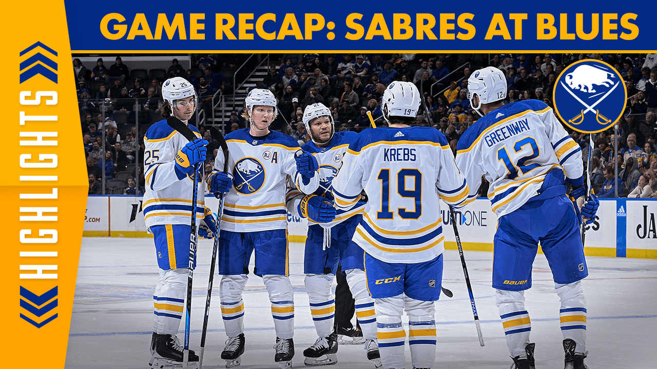 Game Recap Sabres at Blues Buffalo Sabres