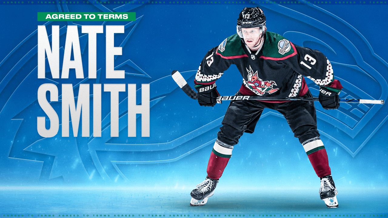 Canucks Agree to Terms with Forward Nate Smith on a One-Year, Two-Way Contract | Vancouver Canucks