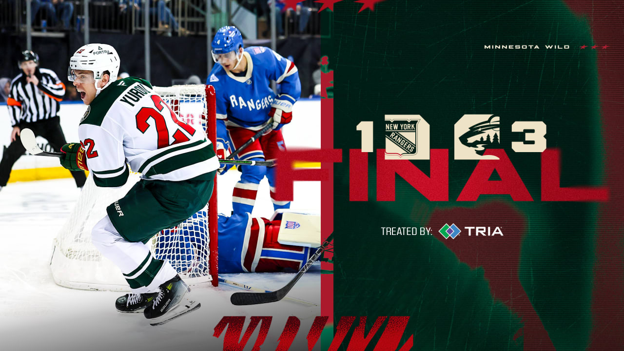 Game Recap: Wild 3, Rangers 1 | Minnesota Wild