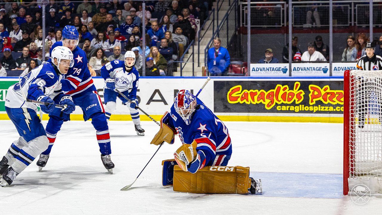 ‘We all believe Dev gives us that chance’ | Amerks aiming high with Levi in net | Buffalo Sabres